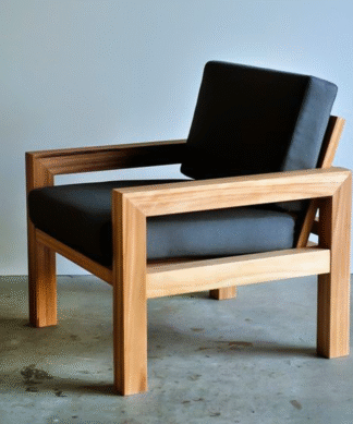 Arm teak sofa outdoor Thickness wood