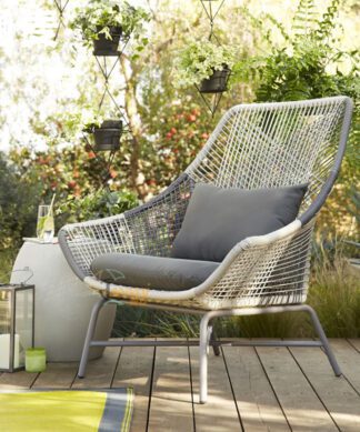 garden chair outdoor aluminium and syntetic made indonesia