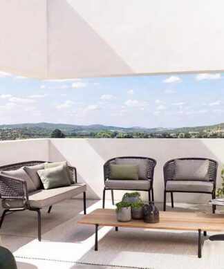 Outdoor chair iron legs set furniture indonesia