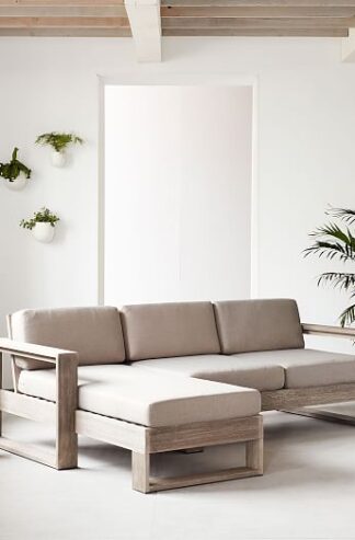 sofa l indoor teak wood maldives