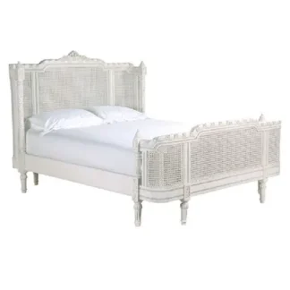 King size bed rattan maho