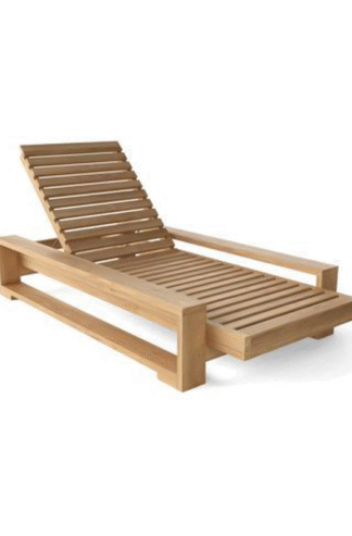 Teak sun lounger Hotel Maldives