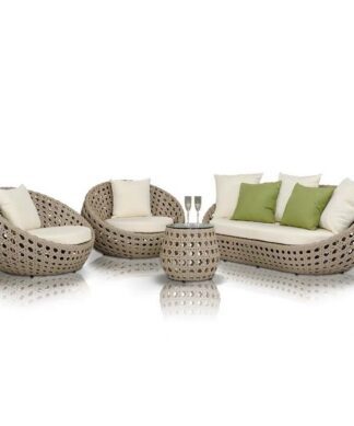 garden set egg sofa outdoor cream syntetic rattan indonesia