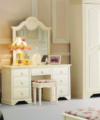 Meja Rias Kamar set Cream Cat Furniture Jepara