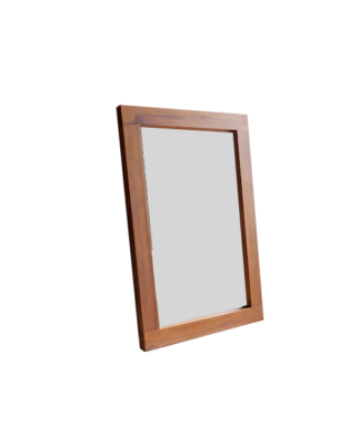 Cermin Minimalis kayu Jati 100 x 60 Cm Natural Stain