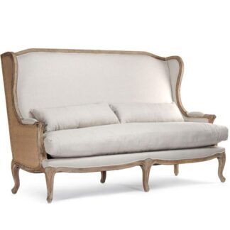 french sofa classic whitewashed