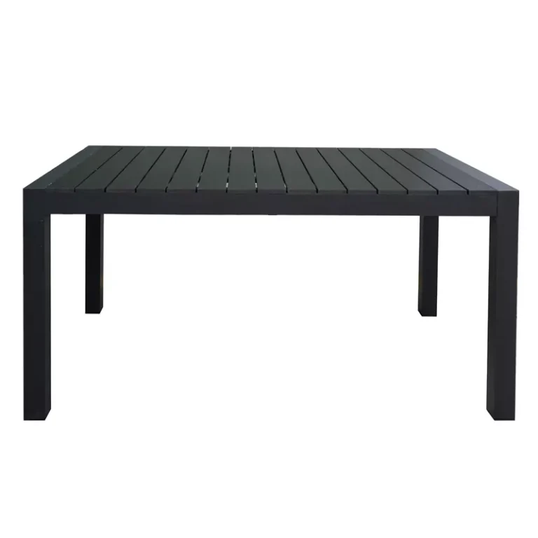 dining table teak wood 150 cm black color