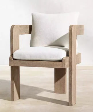 Maldives teak arm chair outdoor