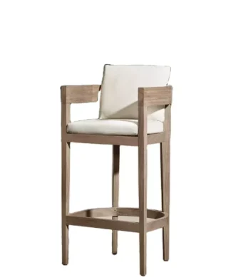 teak wooden bar chair outdoor