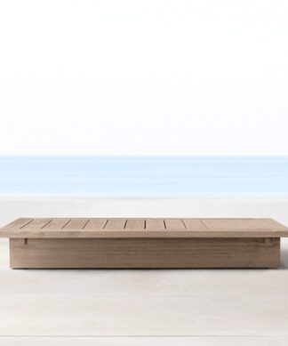 Maldives resort sunbed deep teak wood