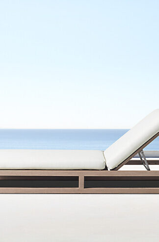 sunbed teak wood singapore with stainless backs