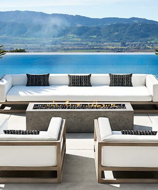 Indonesian teak garden sofa set deep seating