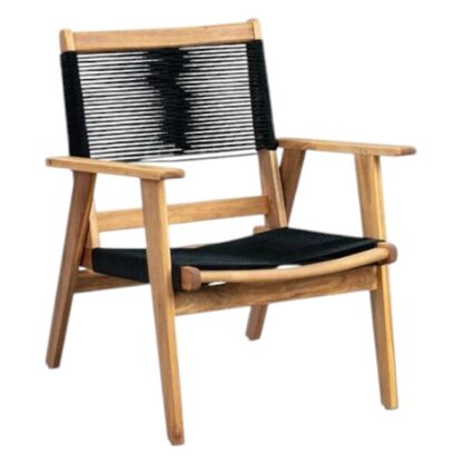 Modern relax chair black rope CV Aqma Furniture