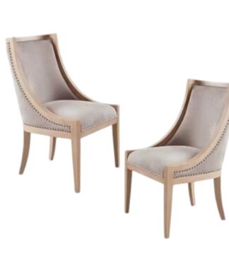 cream dining chair solid wood