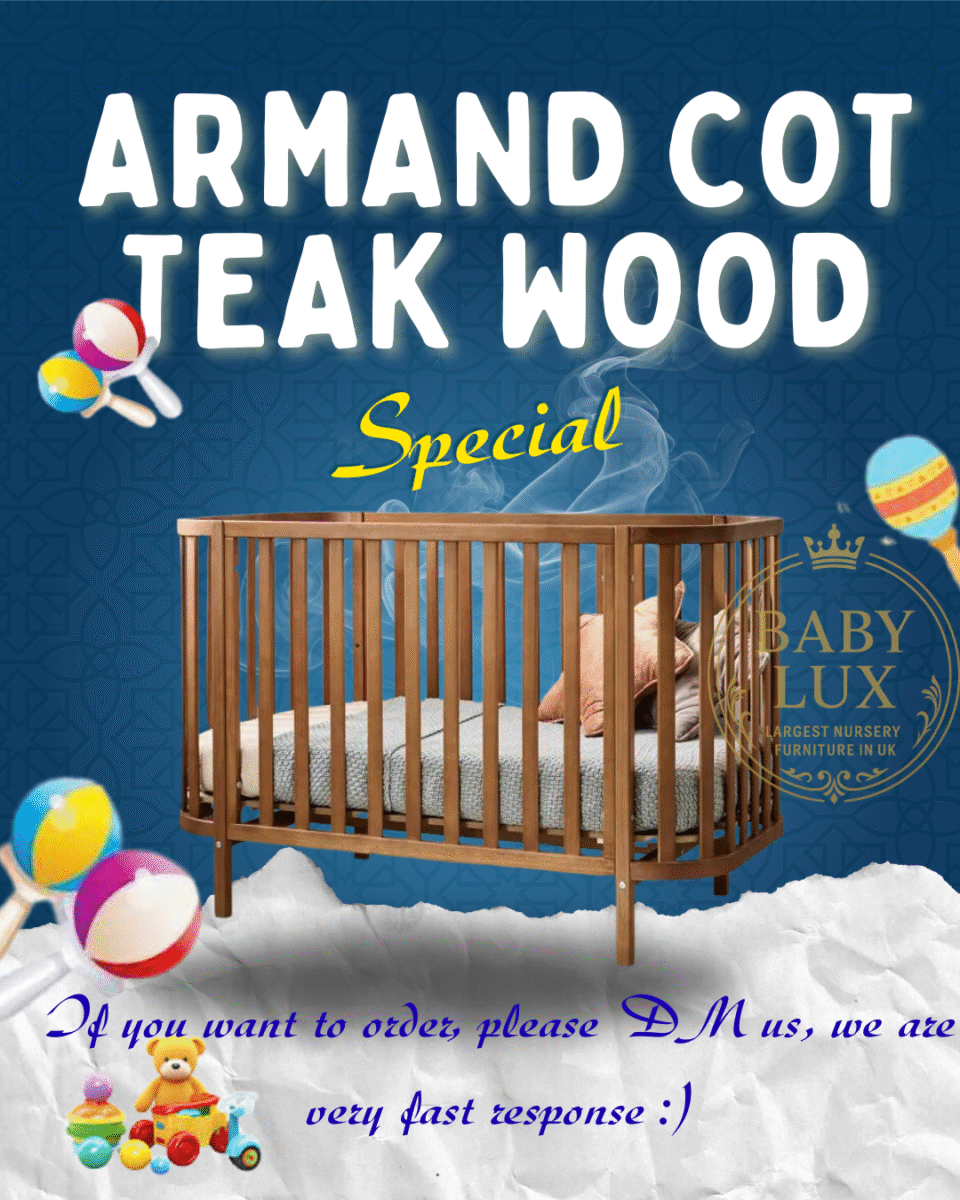 Armand Cot in Teak Wood