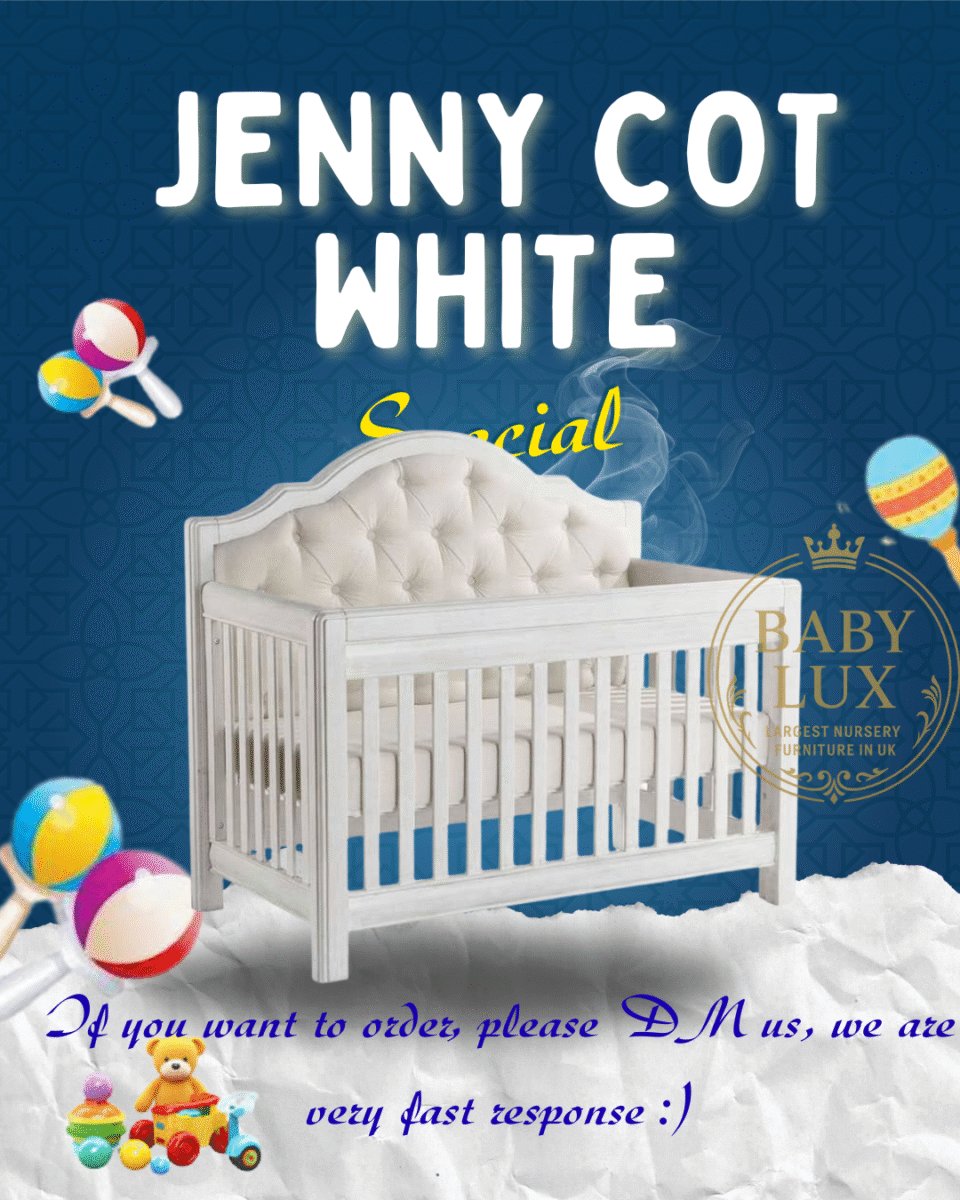 jenny baby cot white