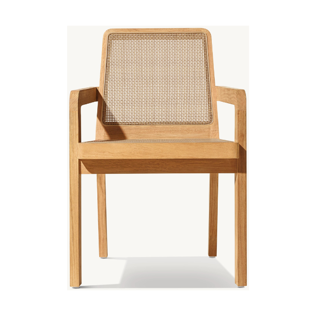 Handmade Teak Wood Dining Chair with Rattan Accent Furniture CV Aqma Furniture Handmade Teak Wood Dining Chair with Rattan Accent Furniture CV Aqma Furniture