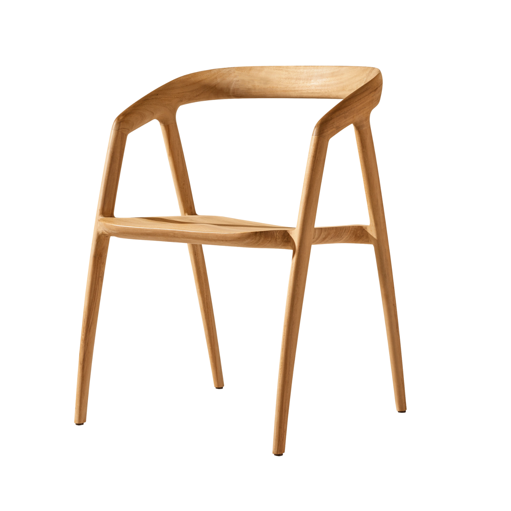 Minimalist Solid Wood Dining Chair Without Cushion CV Aqma Furniture Minimalist Solid Wood Dining Chair Without Cushion CV Aqma Furniture
