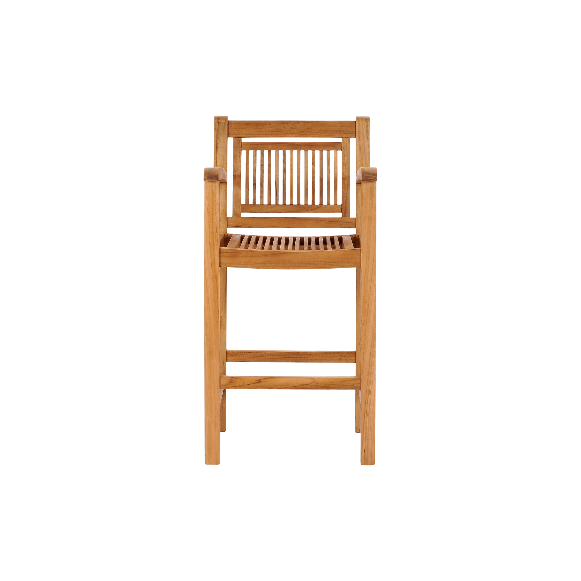 Teak Wood Outdoor Bar Chair with Armrest for Garden CV Aqma Furniture Teak Wood Outdoor Bar Chair with Armrest for Garden CV Aqma Furniture