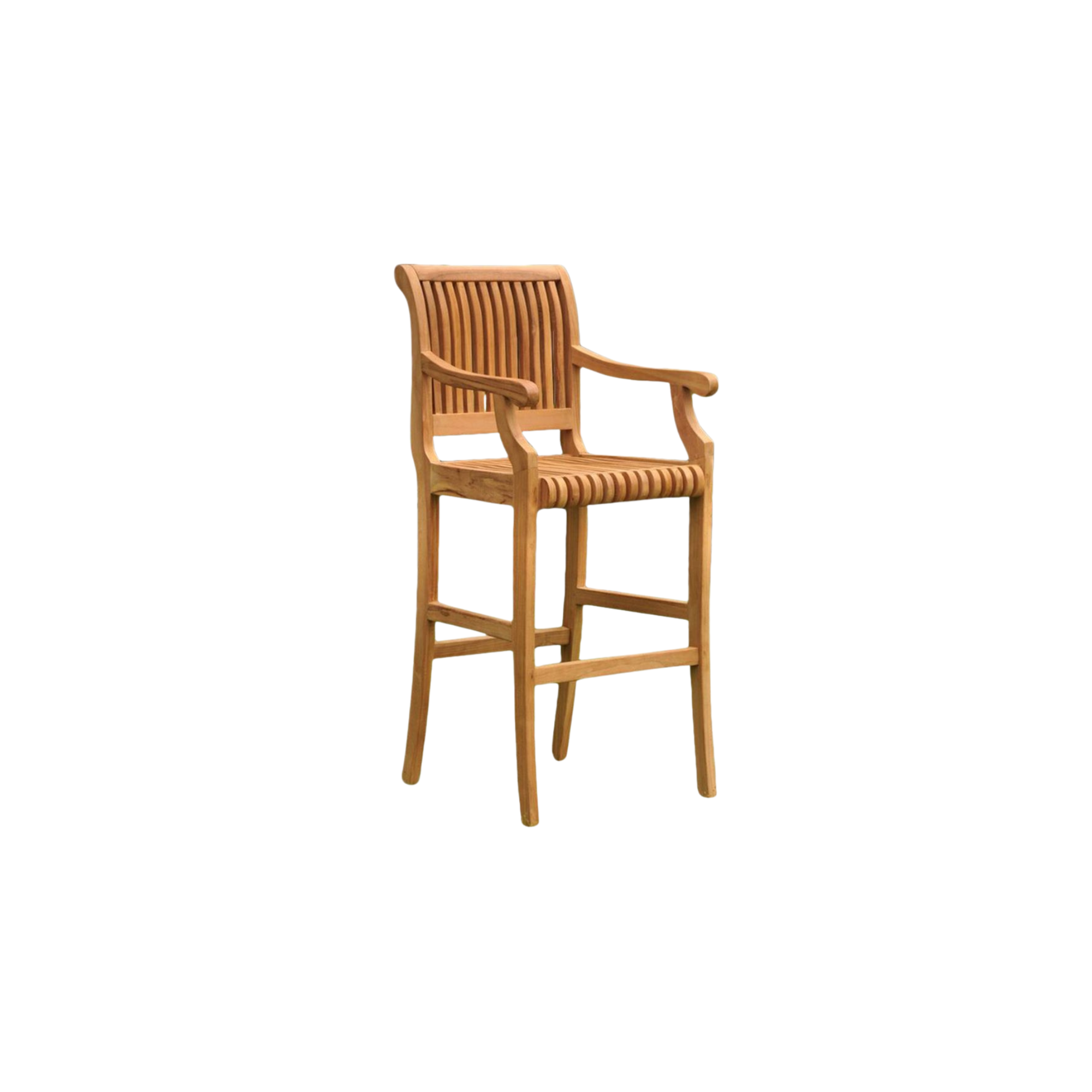 Teak Wood Garden Bar Chair with Armrest Design CV Aqma Furniture Teak Wood Garden Bar Chair with Armrest Design CV Aqma Furniture