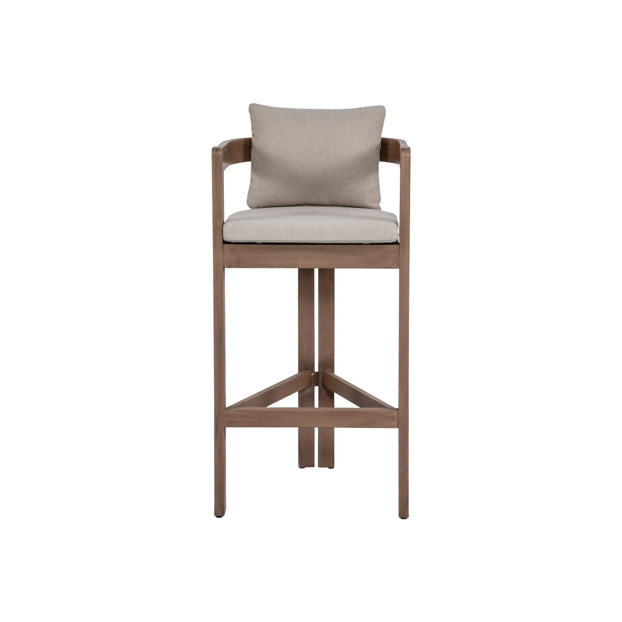 Modern Solid Wood Bar Chair with Cushioned Seat CV Aqma Furniture Modern Solid Wood Bar Chair with Cushioned Seat CV Aqma Furniture