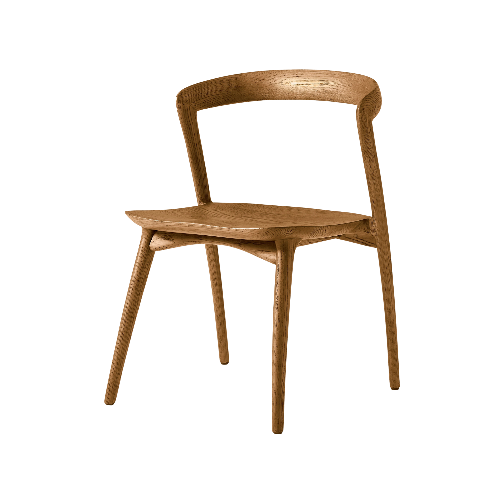 Minimalist Simple Wooden Chair in Natural Finish CV Aqma Furniture Minimalist Simple Wooden Chair in Natural Finish CV Aqma Furniture