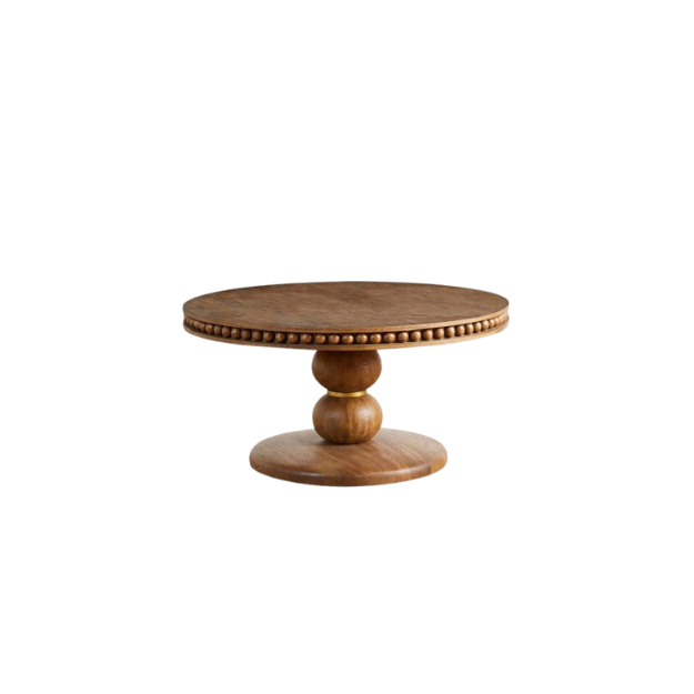 Round Wooden Bistro Table with Ball Pedestal CV Aqma Furniture Round Wooden Bistro Table with Ball Pedestal CV Aqma Furniture