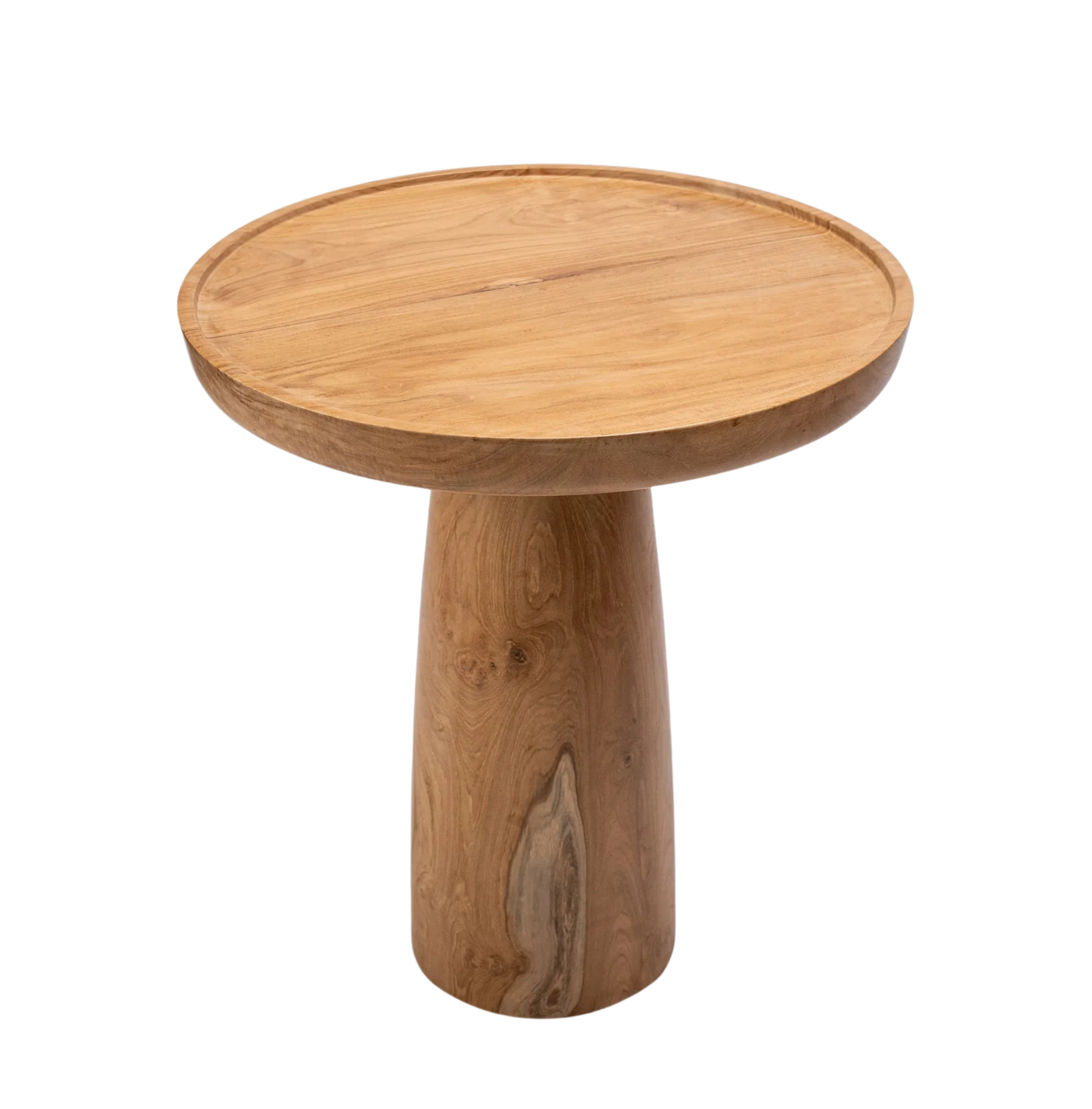 Natural Teak Bistro Table with Contemporary Shape CV Aqma Furniture Natural Teak Bistro Table with Contemporary Shape CV Aqma Furniture