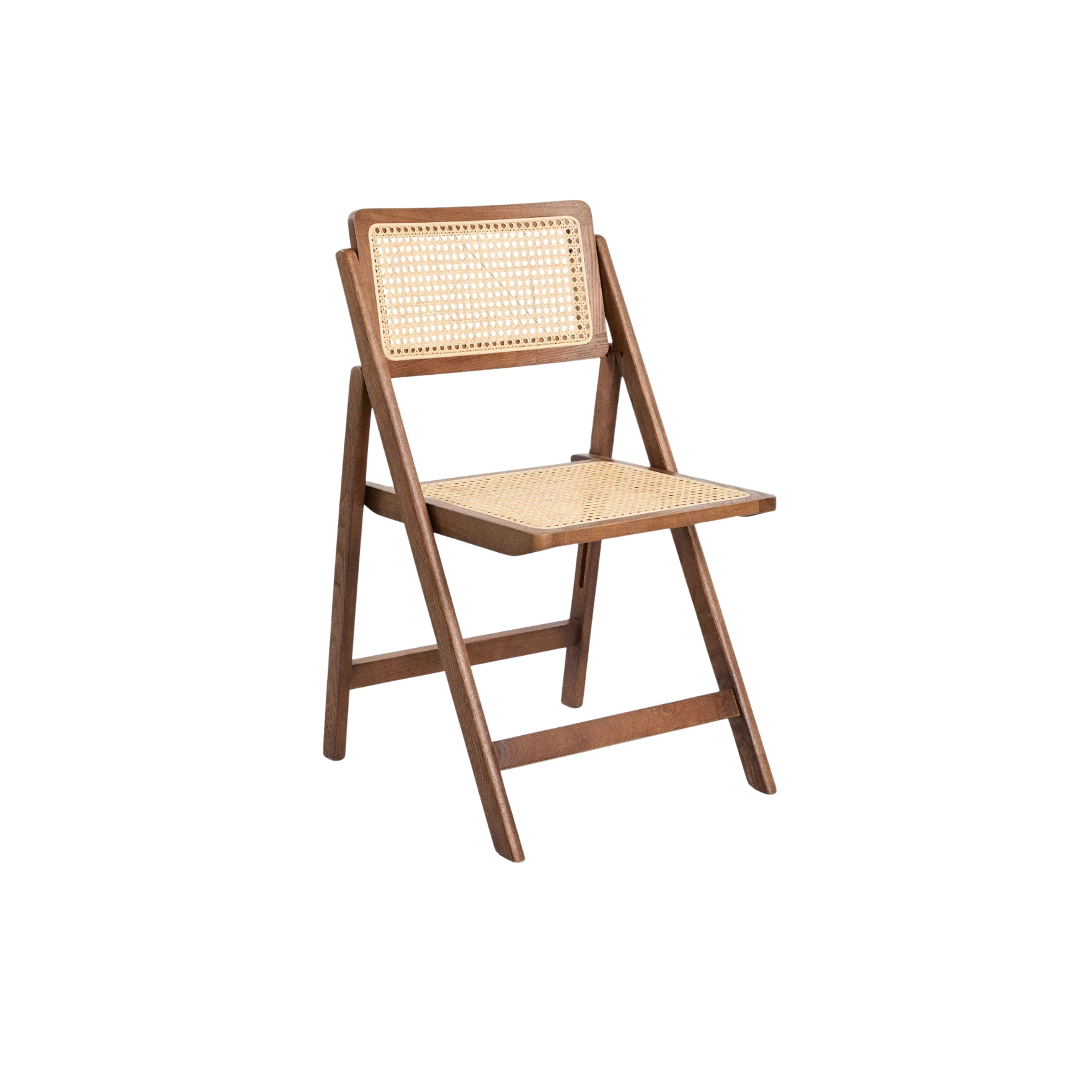 Solid Wood Rattan Folding Chair, Durable for Cafe, Patio, Balcony & Dining CV Aqma Furniture Solid Wood Rattan Folding Chair, Durable for Cafe, Patio, Balcony & Dining CV Aqma Furniture