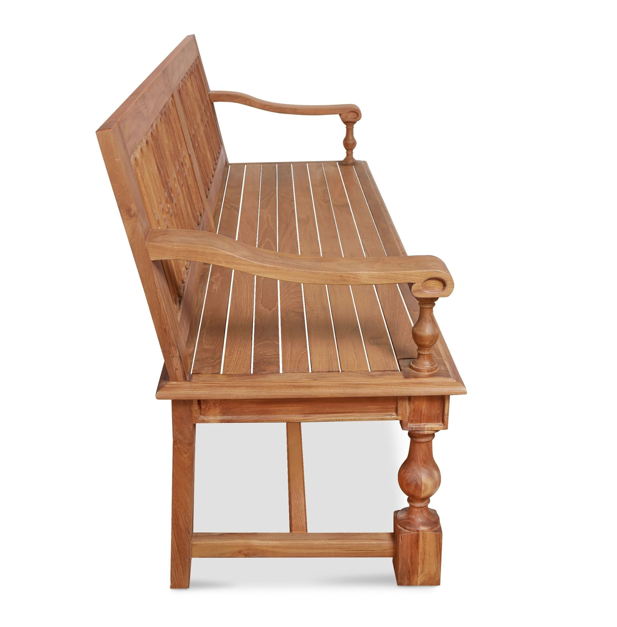 Solid Wood Outdoor Bench for Park and Coastal Areas CV Aqma Furniture Solid Wood Outdoor Bench for Park and Coastal Areas CV Aqma Furniture