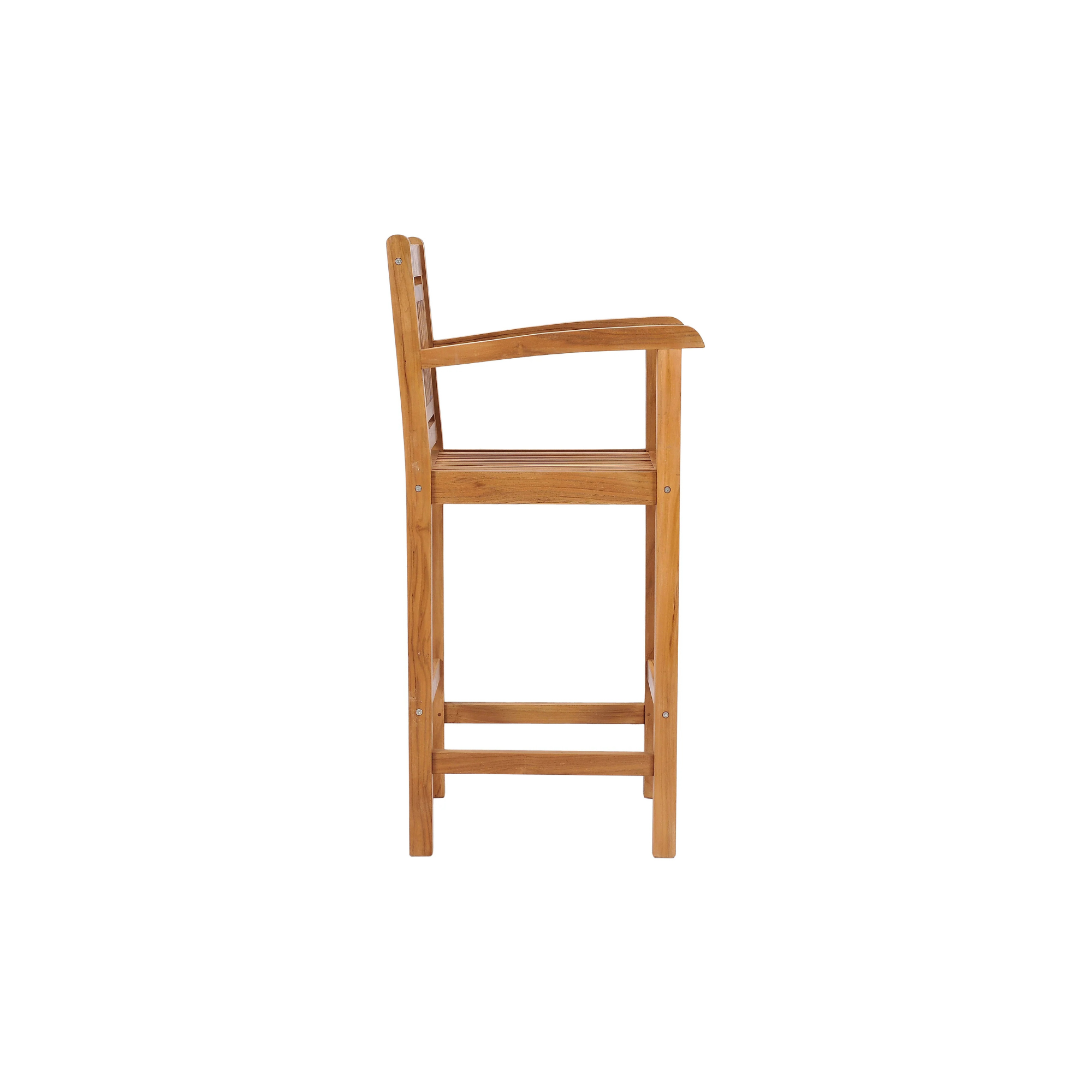 Teak Wood Outdoor Bar Chair with Armrest for Garden CV Aqma Furniture Teak Wood Outdoor Bar Chair with Armrest for Garden CV Aqma Furniture