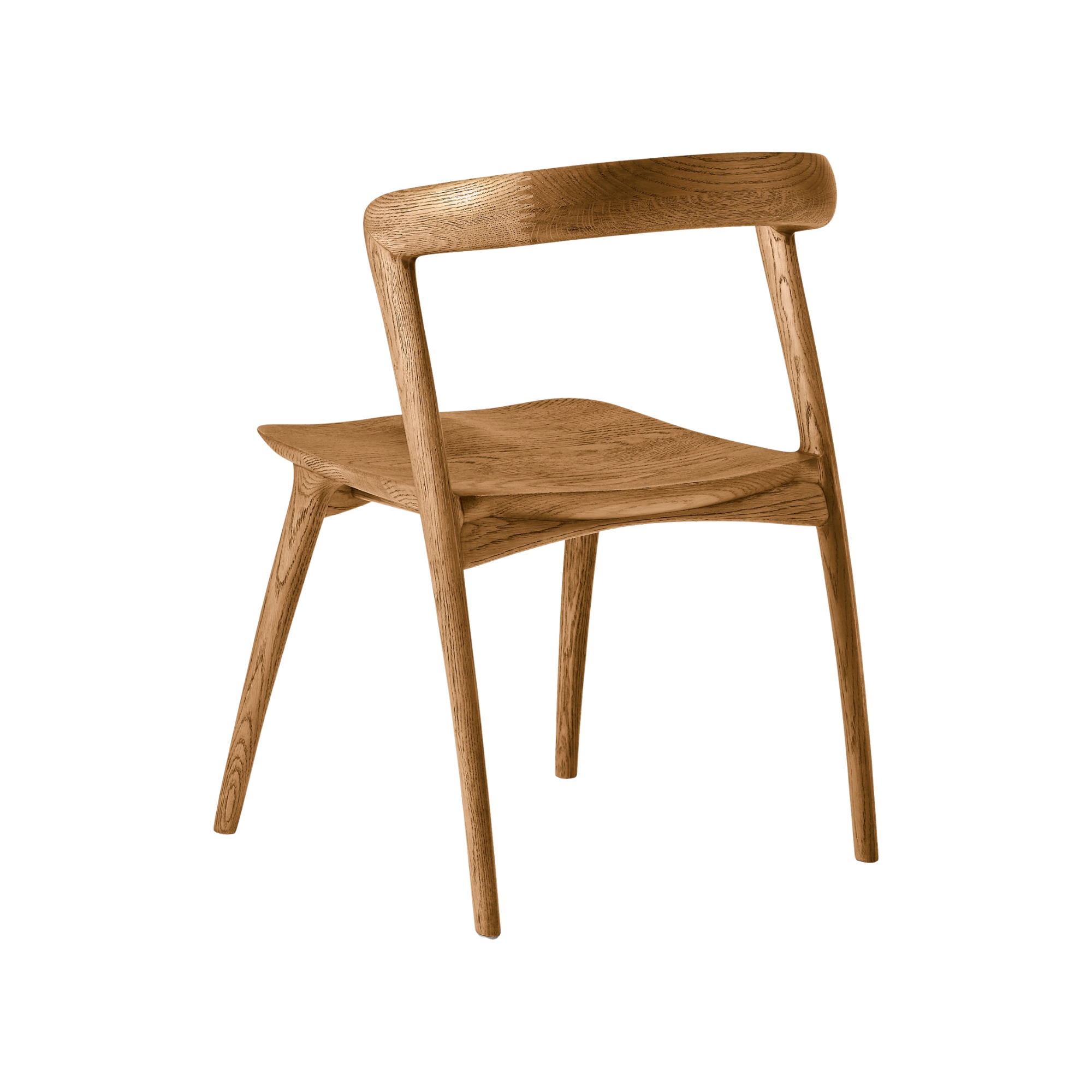 Minimalist Simple Wooden Chair in Natural Finish CV Aqma Furniture Minimalist Simple Wooden Chair in Natural Finish CV Aqma Furniture
