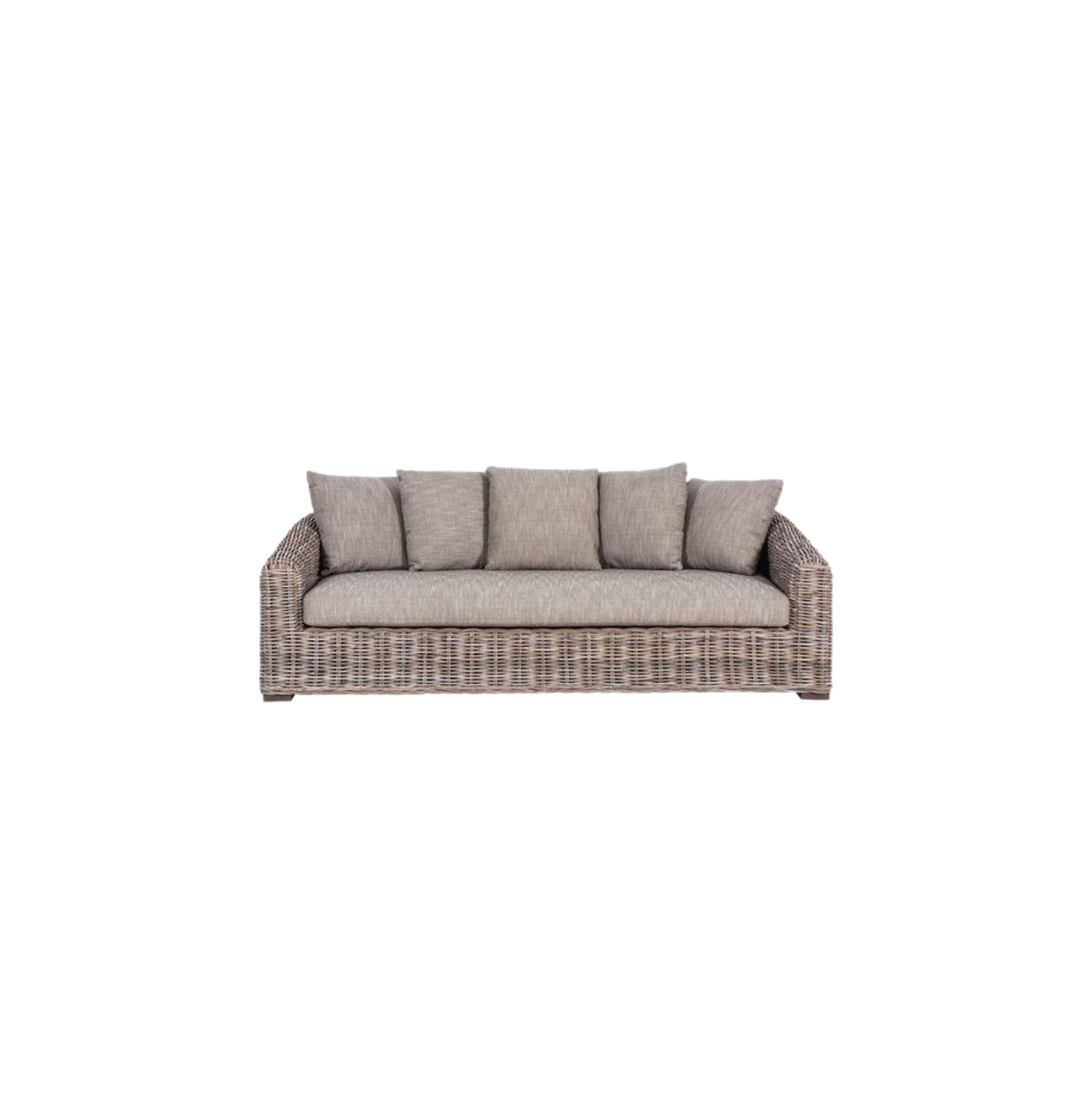 Modern Rattan Sofa with Cushions – Indoor & Outdoor CV Aqma Furniture Modern Rattan Sofa with Cushions – Indoor & Outdoor CV Aqma Furniture