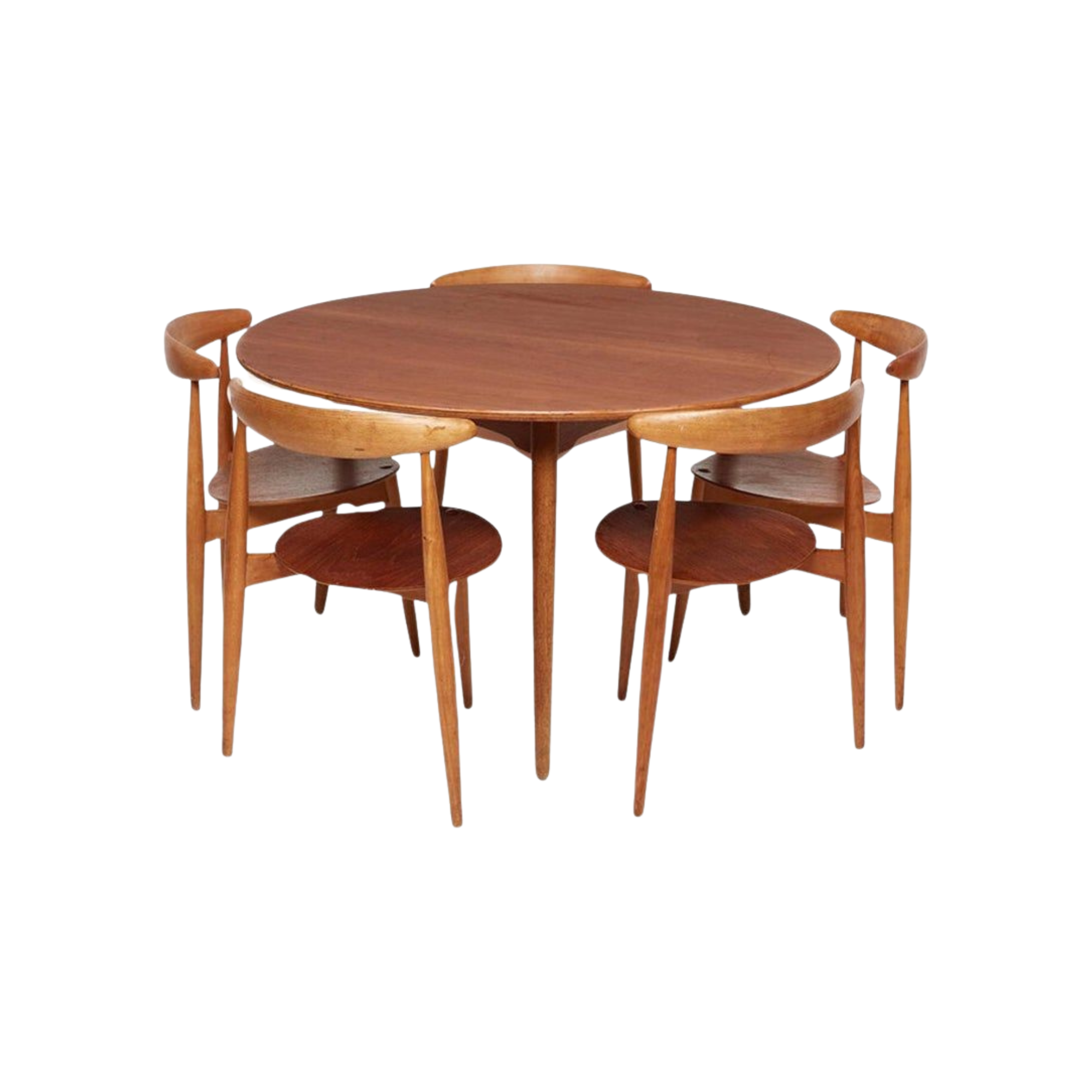 Round Teak Dining Set with Curved Back Chairs CV Aqma Furniture Round Teak Dining Set with Curved Back Chairs CV Aqma Furniture
