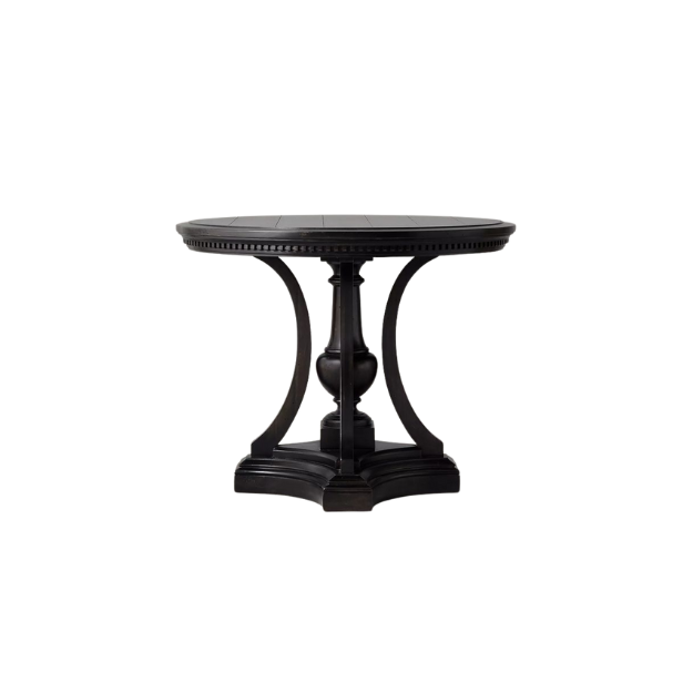 classic solid wood round table with pedestal base CV Aqma Furniture classic solid wood round table with pedestal base CV Aqma Furniture