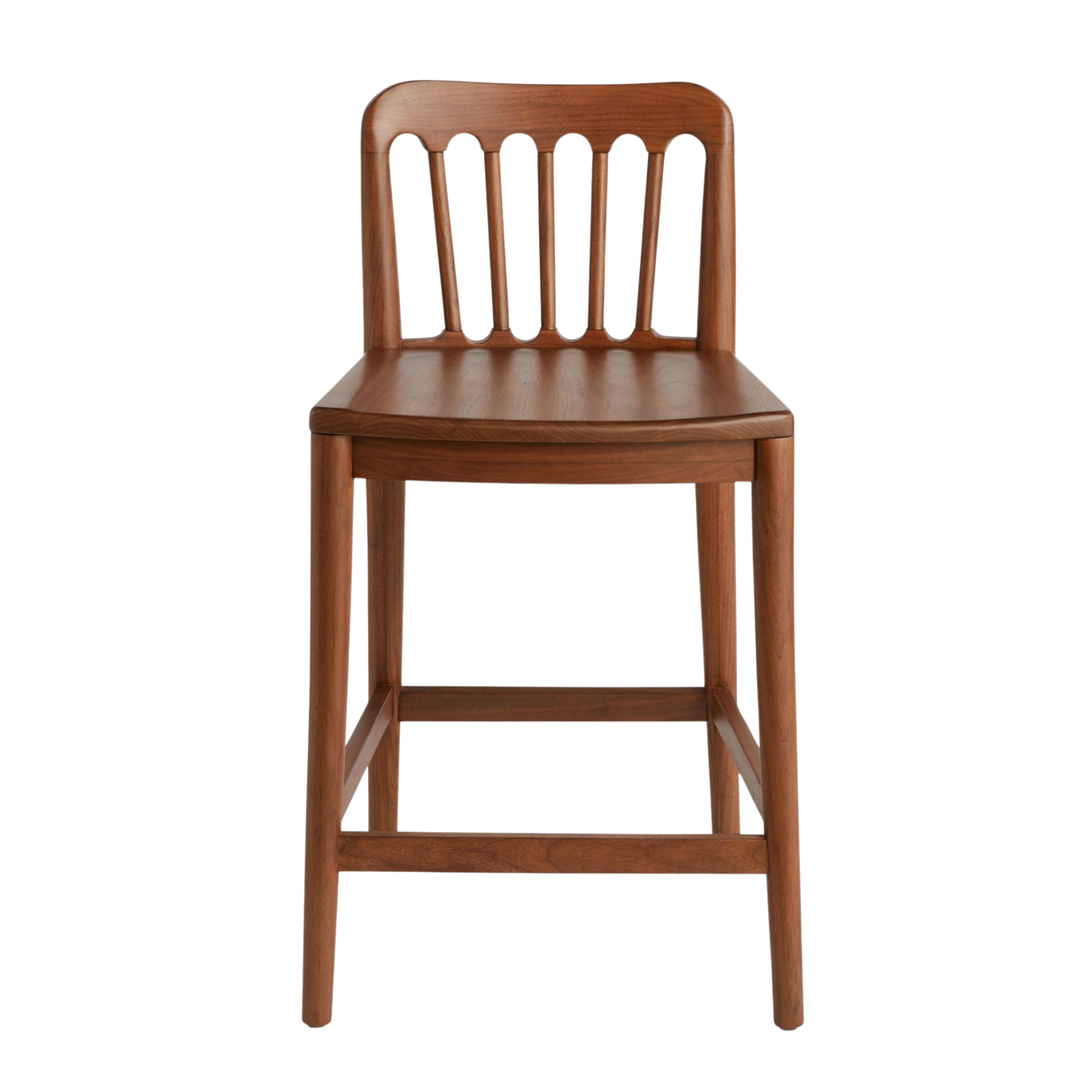 Wooden Counter Stool with Classic Slat Back CV Aqma Furniture Wooden Counter Stool with Classic Slat Back CV Aqma Furniture