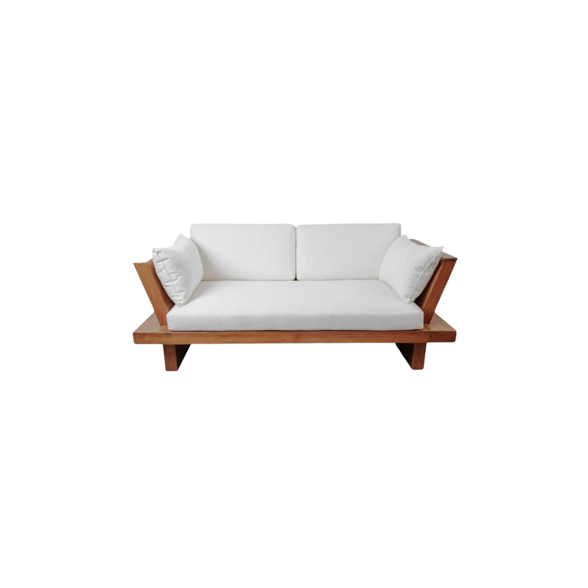 Solid Teak Wood Outdoor Sofa with Cushions CV Aqma Furniture Solid Teak Wood Outdoor Sofa with Cushions CV Aqma Furniture