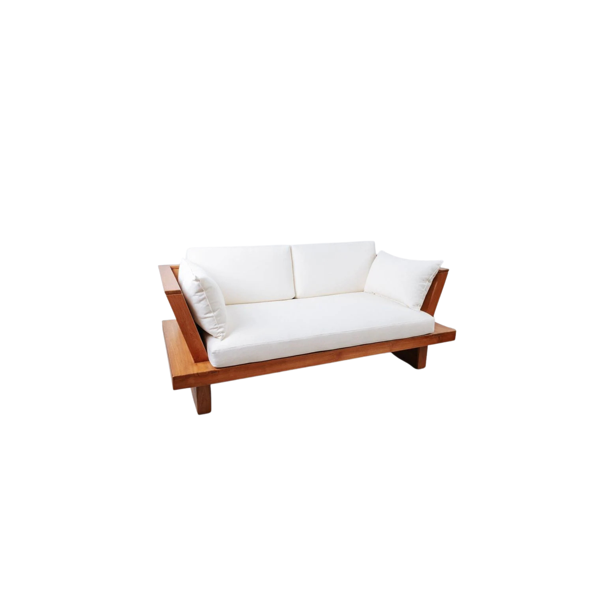 Solid Teak Wood Outdoor Sofa with Cushions CV Aqma Furniture Solid Teak Wood Outdoor Sofa with Cushions CV Aqma Furniture