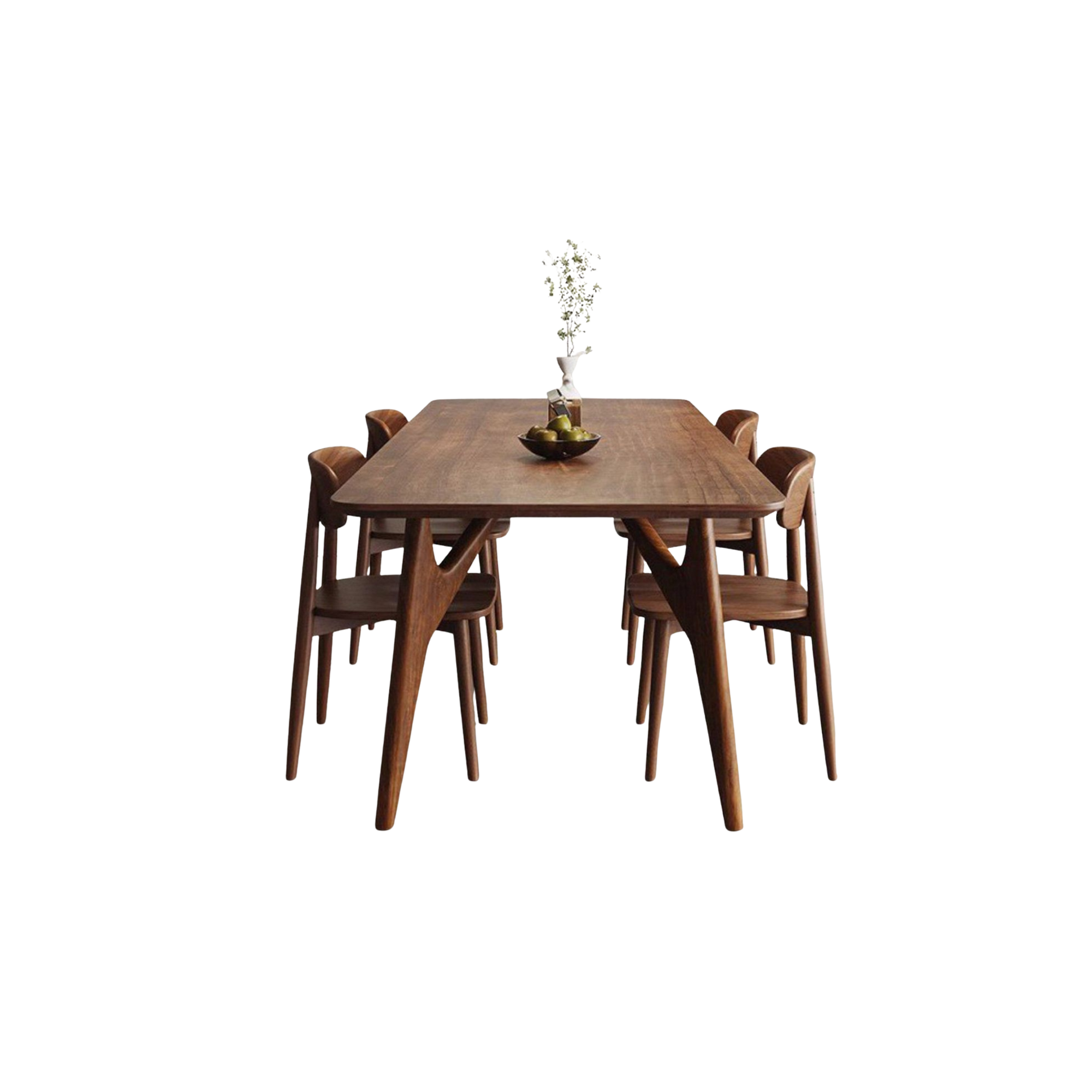 Solid Teak Wood Dining Table and Chair Set for 6 People | Dining Room Furniture CV Aqma Furniture Solid Teak Wood Dining Table and Chair Set for 6 People | Dining Room Furniture CV Aqma Furniture