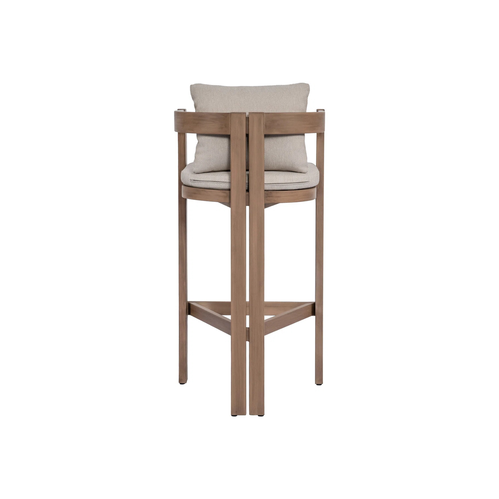 Modern Solid Wood Bar Chair with Cushioned Seat CV Aqma Furniture Modern Solid Wood Bar Chair with Cushioned Seat CV Aqma Furniture