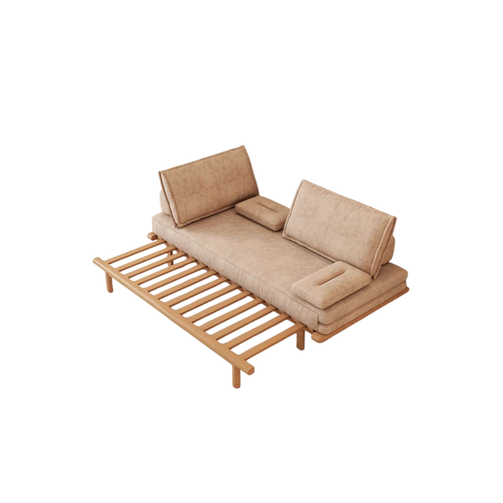 Solid Wood Daybed with Soft Cushions CV Aqma Furniture Solid Wood Daybed with Soft Cushions CV Aqma Furniture