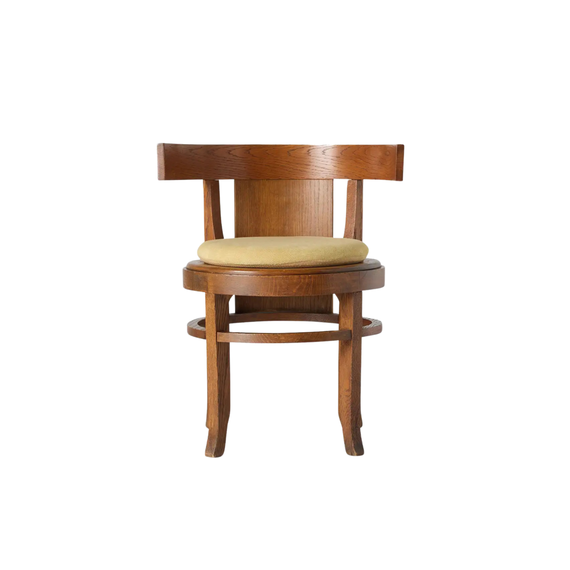 Indoor Solid Wood Café Chair with Round Seat Cushion CV Aqma Furniture Indoor Solid Wood Café Chair with Round Seat Cushion CV Aqma Furniture