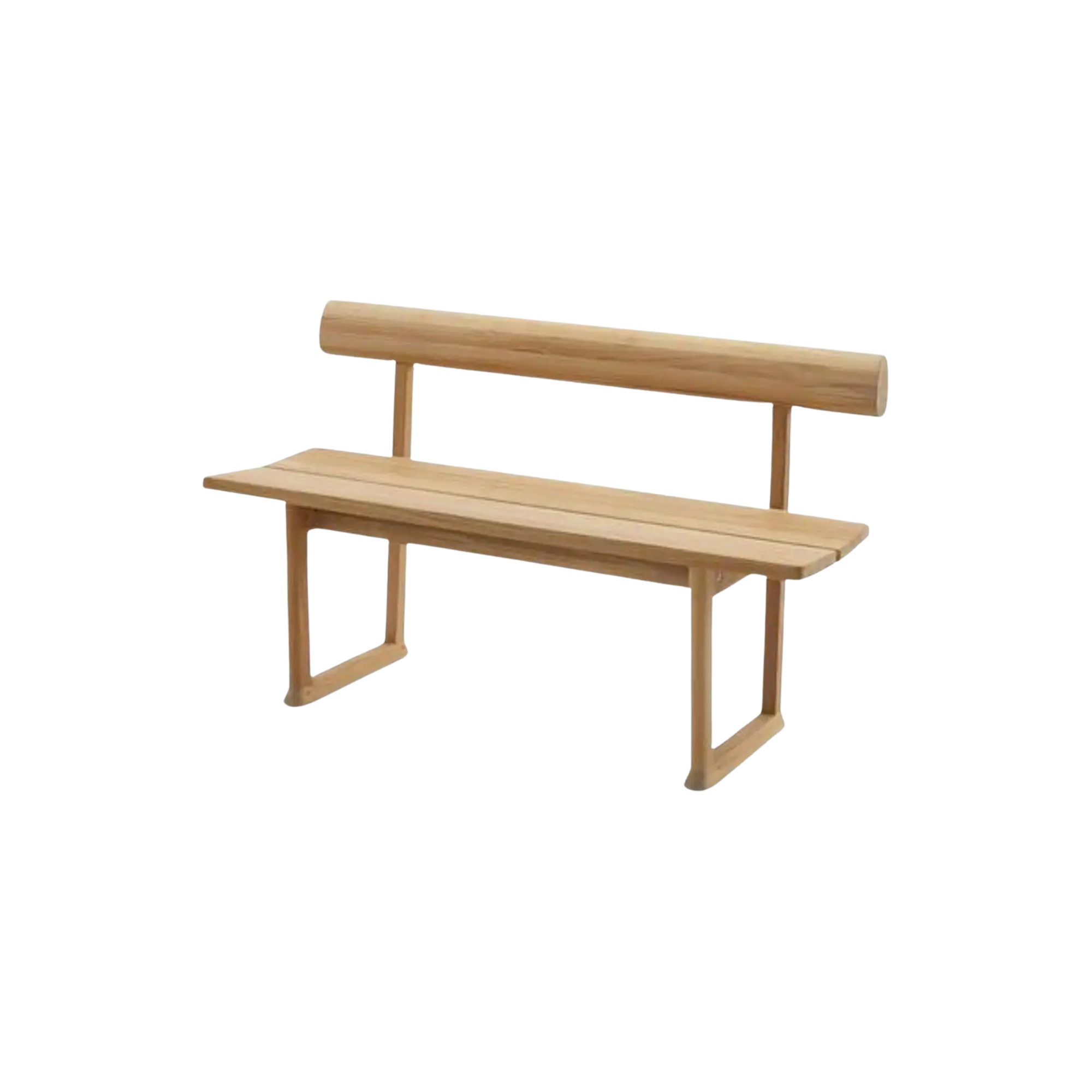 Outdoor Solid Wood Long Bench with Backrest Minimalist CV Aqma Furniture Outdoor Solid Wood Long Bench with Backrest Minimalist CV Aqma Furniture