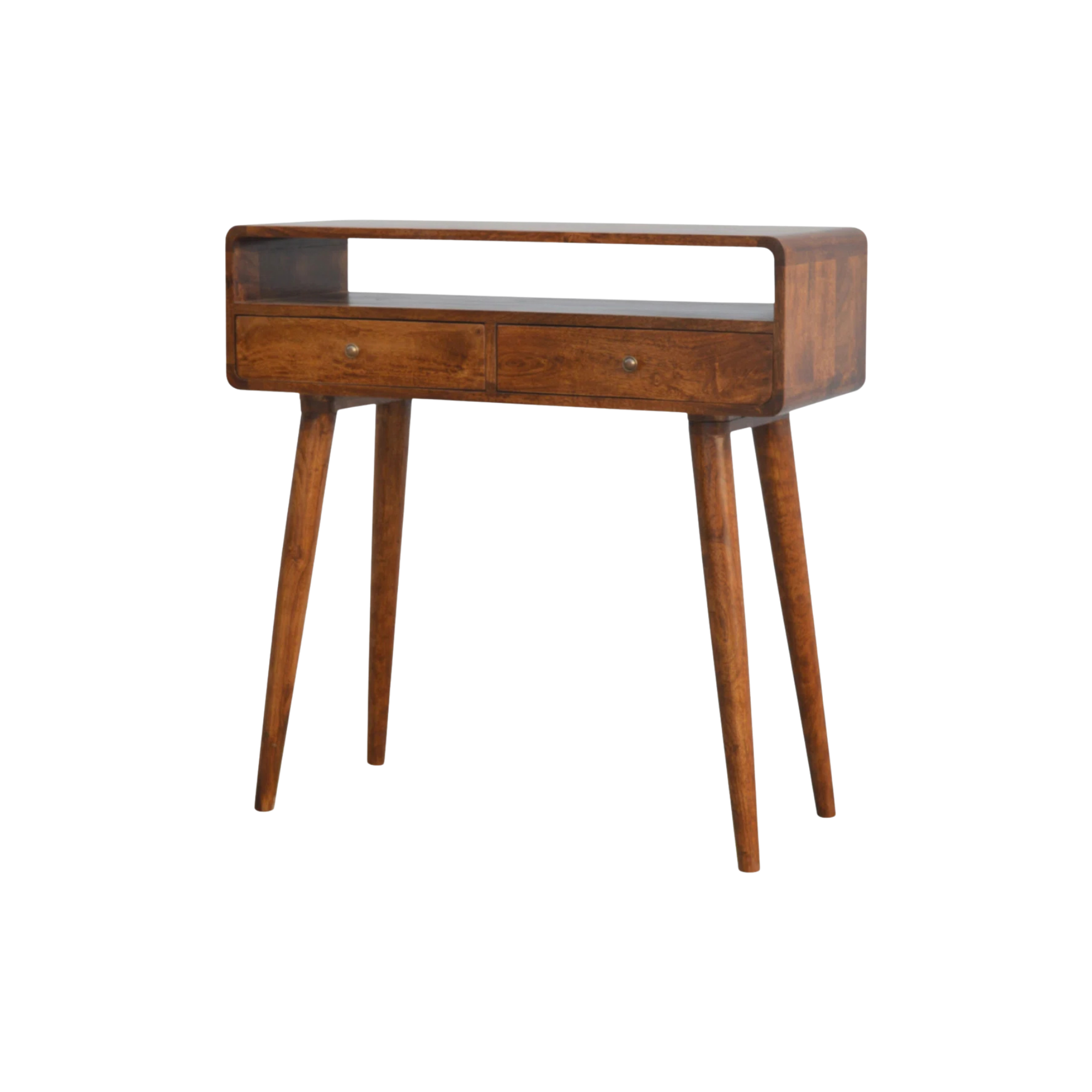 Simple Solid Wood Dressing Table with Elevated Shelf Design CV Aqma Furniture Simple Solid Wood Dressing Table with Elevated Shelf Design CV Aqma Furniture