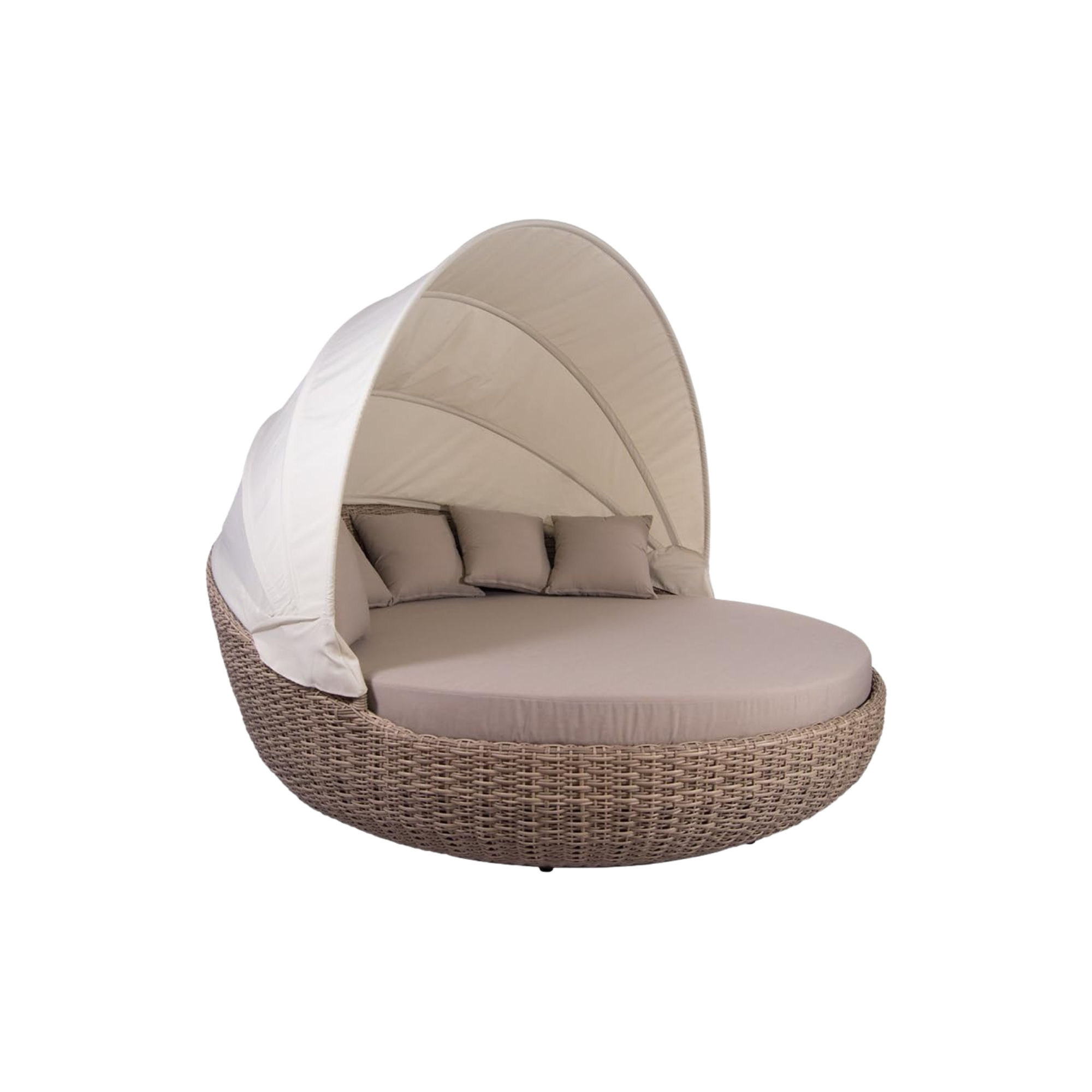 Rattan Daybed with Canopy for Outdoor Relaxing Lounge CV Aqma Furniture Rattan Daybed with Canopy for Outdoor Relaxing Lounge CV Aqma Furniture