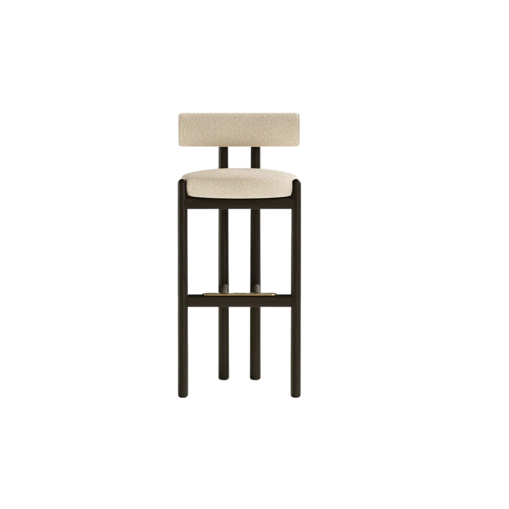 Modern Bar Height Chair with Fabric Seat and Wood Base CV Aqma Furniture Modern Bar Height Chair with Fabric Seat and Wood Base CV Aqma Furniture