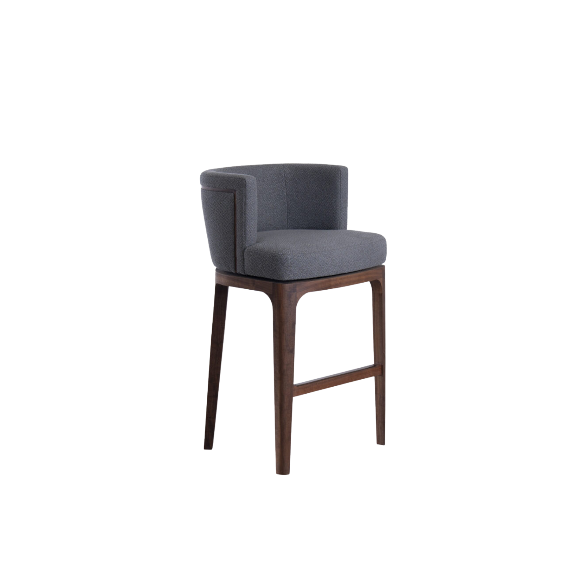 Wooden Upholstered Luxury Bar Chair with Curved Back Modern CV Aqma Furniture Wooden Upholstered Luxury Bar Chair with Curved Back Modern CV Aqma Furniture