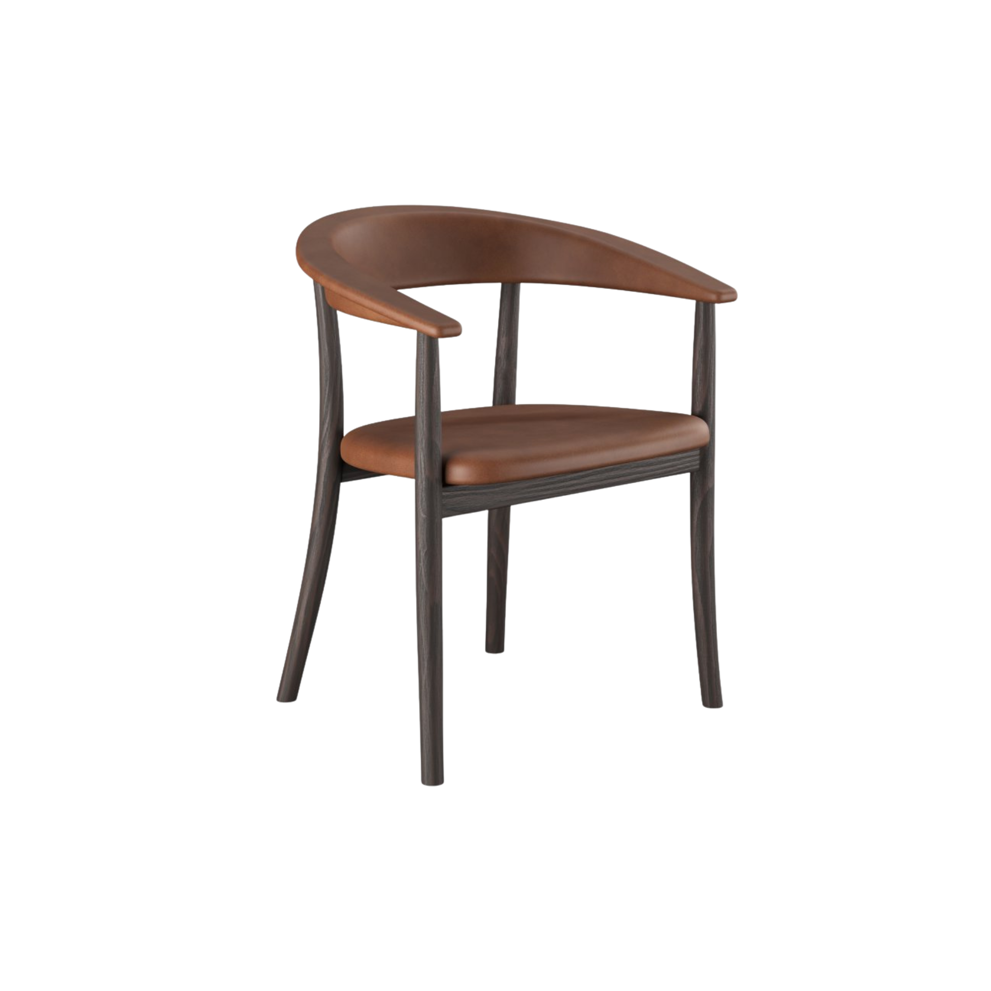 Contemporary wooden cafe chair with synthetic leather seat CV Aqma Furniture Contemporary wooden cafe chair with synthetic leather seat CV Aqma Furniture