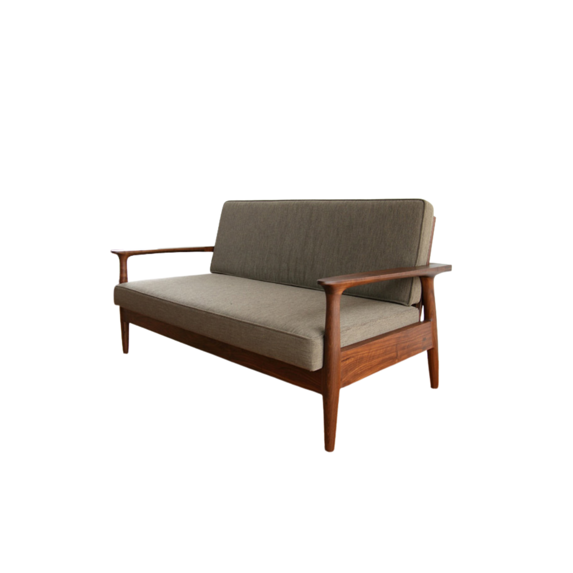 Mid Century Teak Wood Lobby Sofa for Hotel Indoor Lounge CV Aqma Furniture Mid Century Teak Wood Lobby Sofa for Hotel Indoor Lounge CV Aqma Furniture