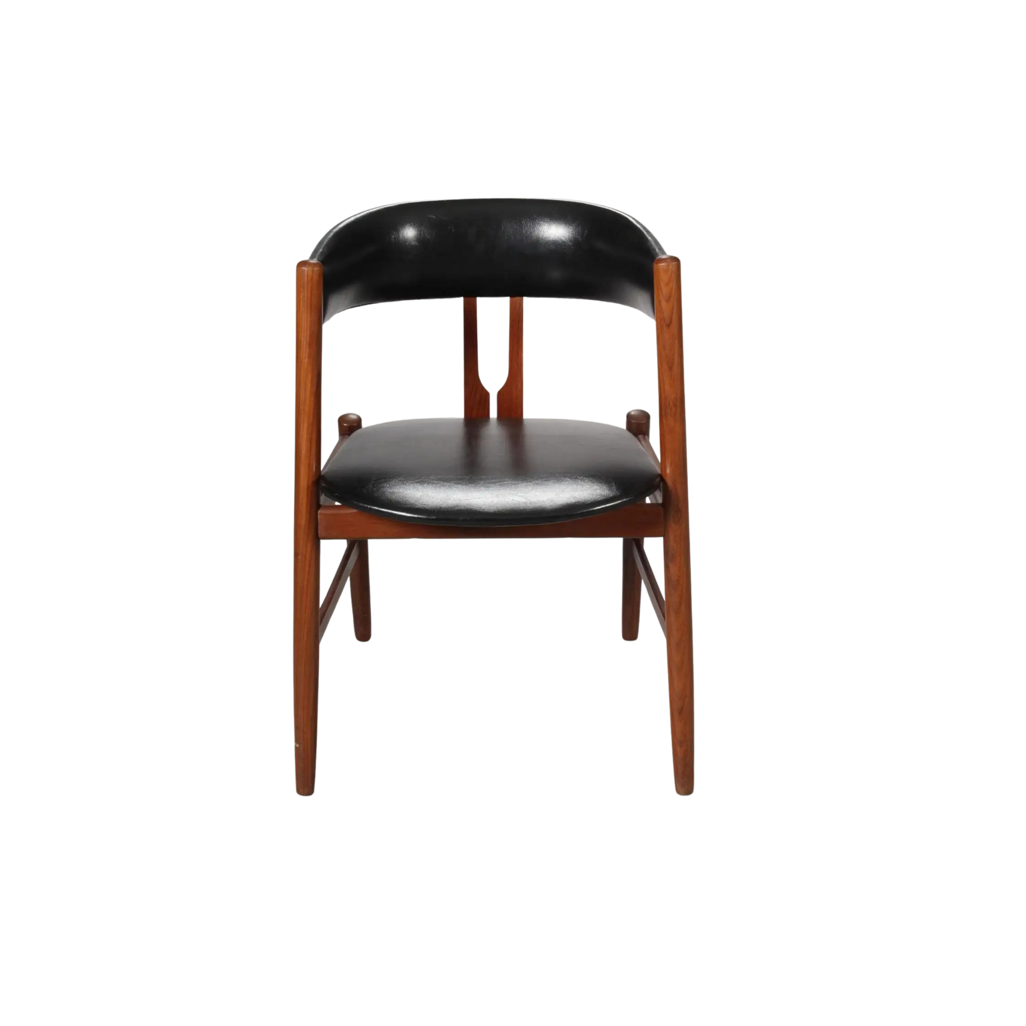 Rounded Wooden Cafe Chair with Curved Back and Padded Seat CV Aqma Furniture Rounded Wooden Cafe Chair with Curved Back and Padded Seat CV Aqma Furniture